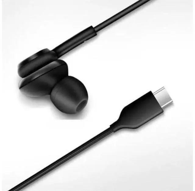 Alt view image 5 of 7 - 2025 New in-Ear Earbuds Stereo Headphones for Galaxy Z Fold6 S24 S23 S22 S21 S20 Note 10 10 with Microphone and Volume Remote Type-C Connector-Black