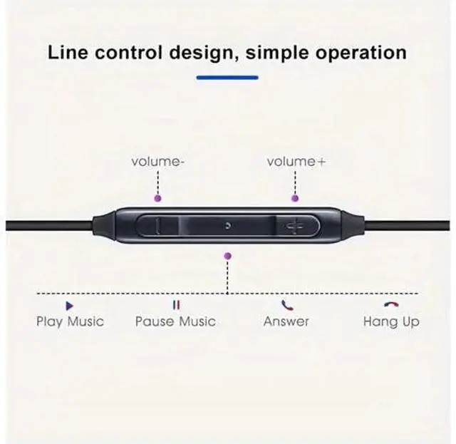 Alt view image 6 of 7 - 2025 New in-Ear Earbuds Stereo Headphones for Galaxy Z Fold6 S24 S23 S22 S21 S20 Note 10 10 with Microphone and Volume Remote Type-C Connector-Black