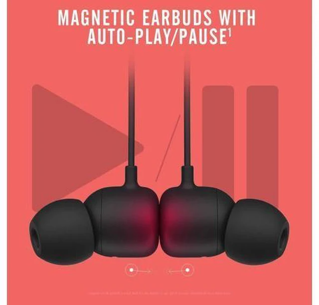 Alt view image 5 of 7 - Flex Wireless Earbuds - W1 Headphone Chip Magnetic Earphones Class 1 Bluetooth 12 Hours of Listening Time Built-in Microphone - Black
