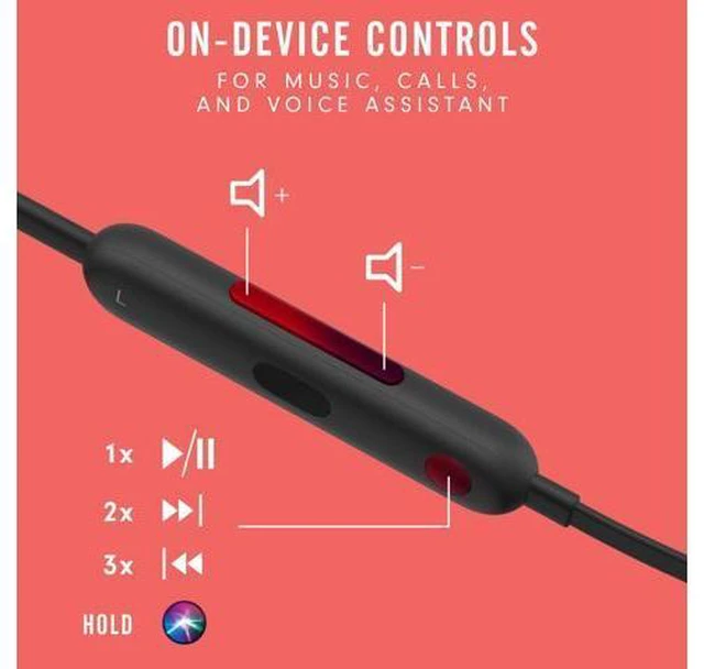 Alt view image 7 of 7 - Flex Wireless Earbuds - W1 Headphone Chip Magnetic Earphones Class 1 Bluetooth 12 Hours of Listening Time Built-in Microphone - Black