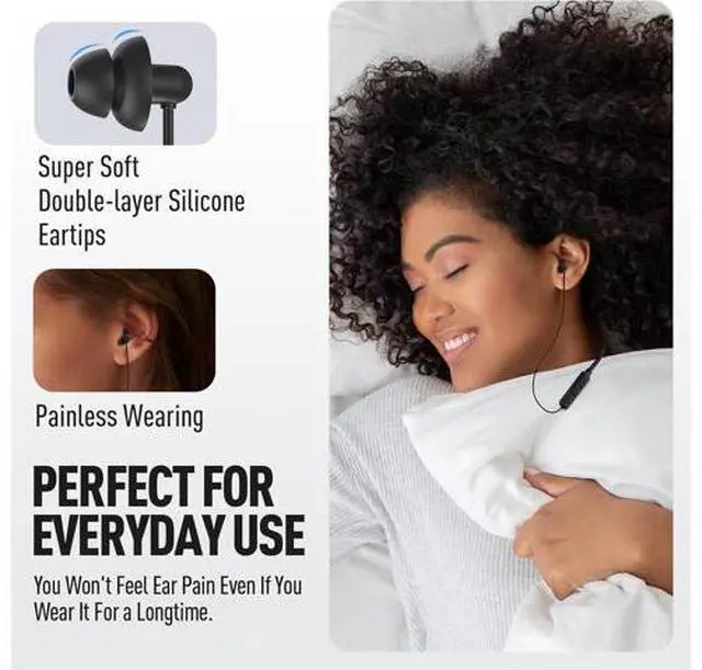 Alt view image 2 of 7 - Wireless Headphones Bluetooth 5.4 Sleep Soft and Lightweight in-Ear Earbuds for Sleeping 25+Hour Playtime Ideal for Side Sleepers Relaxing Meditating