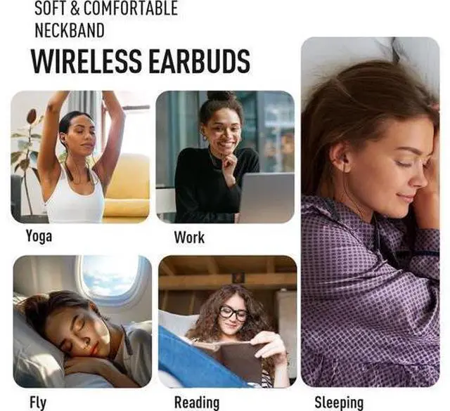 Alt view image 7 of 7 - Wireless Headphones Bluetooth 5.4 Sleep Soft and Lightweight in-Ear Earbuds for Sleeping 25+Hour Playtime Ideal for Side Sleepers Relaxing Meditating