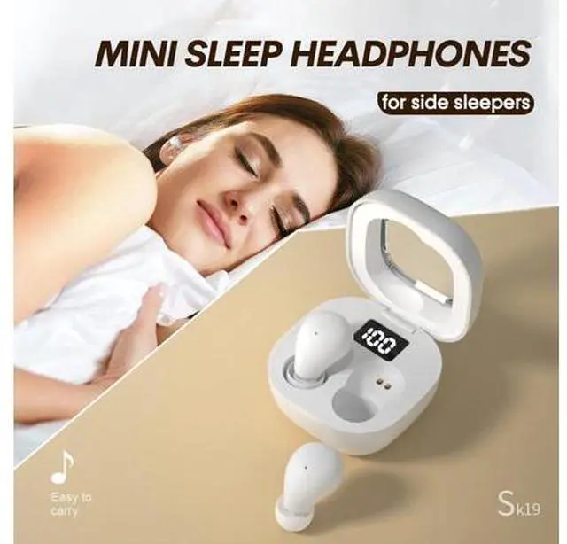 Alt view image 7 of 7 - Smallest Invisible Mini Earbuds Wireless Bluetooth Low Profile Micro Tiny Discreet Hidden Earbuds for Work Small Headphones Invisible Sleep Wireless Earphone IPX5 Waterproof for Small Ear Canals