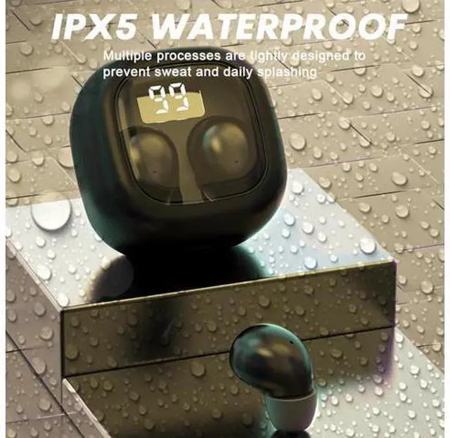 Alt view image 5 of 7 - Smallest Invisible Mini Earbuds Wireless Bluetooth Low Profile Micro Tiny Discreet Hidden Earbuds for Work Small Headphones Invisible Sleep Wireless Earphone IPX5 Waterproof for Small Ear Canals