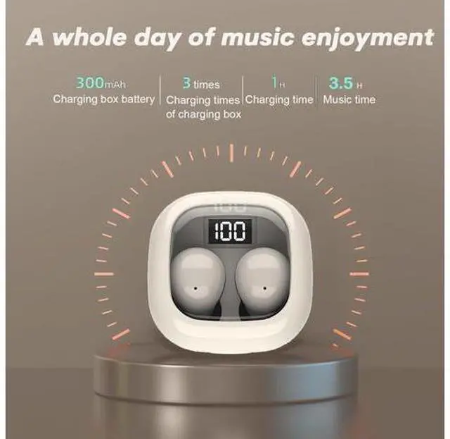 Alt view image 6 of 7 - Smallest Invisible Mini Earbuds Wireless Bluetooth Low Profile Micro Tiny Discreet Hidden Earbuds for Work Small Headphones Invisible Sleep Wireless Earphone IPX5 Waterproof for Small Ear Canals