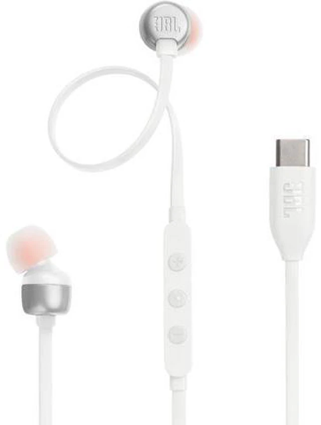 Main image of Tune 310C - Wired Hi-Res in-Ear Headphones Tangle-Free Flat Cable 3-Button Remote with Microphone (White)