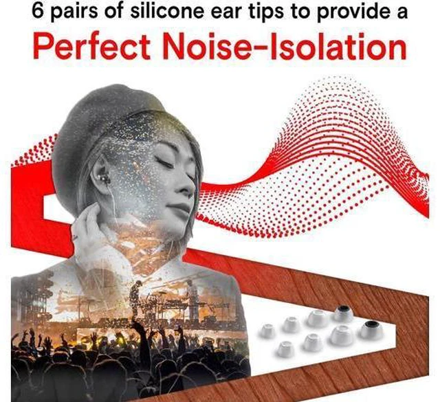 Alt view image 4 of 7 - Wired Earbuds with Microphone 3.5mm Noise Isolating Headphones with Wire Earphones Wired Headphones with Microphone for Computer Ear Phones Android Electronics Natural Wood (White)