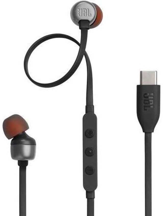 Main image of Tune 310C - Wired Hi-Res in-Ear Headphones Tangle-Free Flat Cable 3-Button Remote with Microphone (Black)