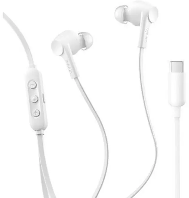 Main image of SoundForm Active Noise Cancelling Earbuds Wired with USB C Connector IPX5-Rated in-Ear Earphones w/Microphone for iPhone 17/16/15 iPad mini Galaxy S25 Google Pixel 10 & More - White