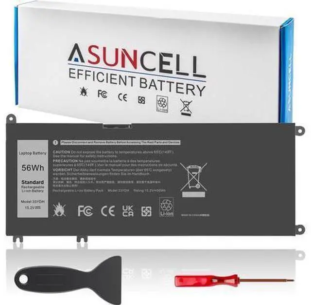 Main image of ASUNCELL 56WH 33YDH Battery Dell for Dell Inspiron 17 7000 7786 7779 7773 7778 G3 3579 3779 G5 5587 G7 7588 15 7577 Latitude 13 3380 14 3490 15 3590 3580 99NF2 PVHT1 P72F P30E 81PF3 081PF3 P30E001
