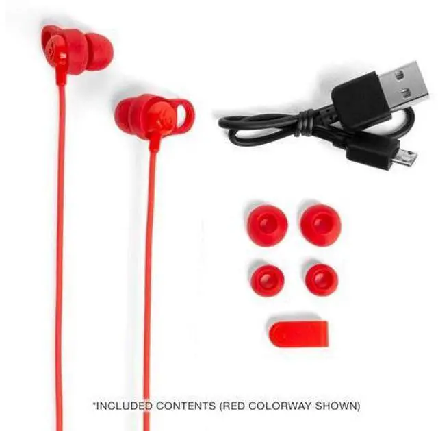 Alt view image 4 of 6 - Jib+ Wireless Earbuds Bluetooth Headphones Up to 6 Hours Battery Noise Isolating Fit Water Resistant Microphone for iPhone Android Convenient Collar and 3 Ear Gel Sizes - Black