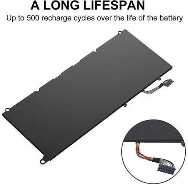 Alt view image 2 of 7 - JD25G 9343 9350 Laptop Battery Replacement for Dell XPS 13 XPS13 13D XPS13D 13-9343 13-9350 13D-9343,90V7W 090V7W 0DRRP 0RWT1R RWT1R 0N7T6 P54G 5K9CP JHXPY