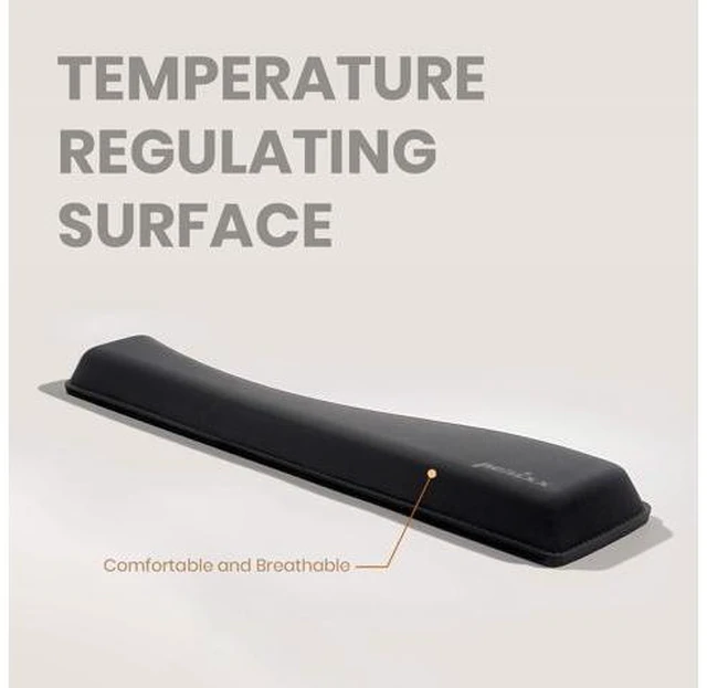 Alt view image 3 of 7 - PERIPRO-512 Ergonomic Keyboard Wrist Rest - Gel Cushion Support - Compatible with Various Ergo Keyboard - Dimension 17.32x3.94x1.30 inches - Black
