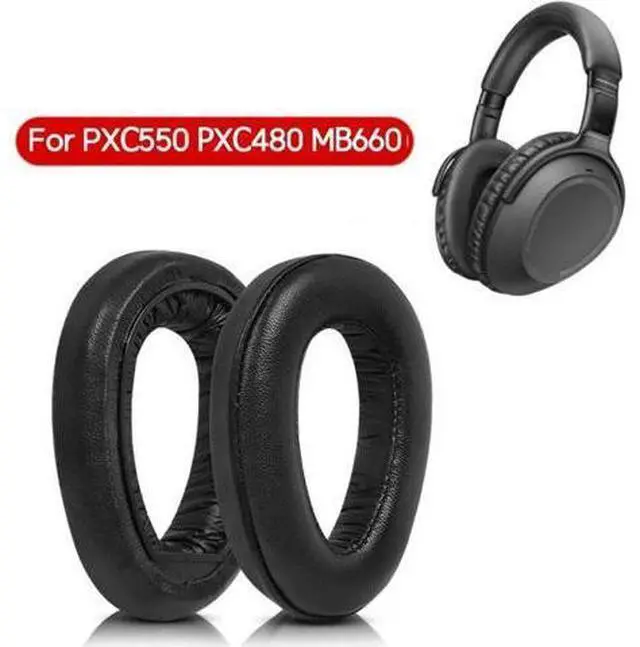 Alt view image 2 of 6 - Elastic Ear Pads Cover for PXC550 Headphone Ear Cushions Sheepskin Earmuff Memory Sponge Ear Cushions Headphone Cover
