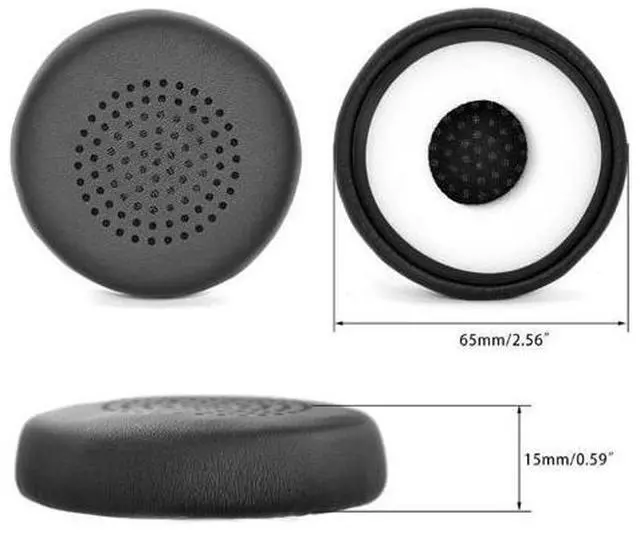 Alt view image 6 of 6 - Replacement Ear Pads for Wireless Headset Parts Leather Cover