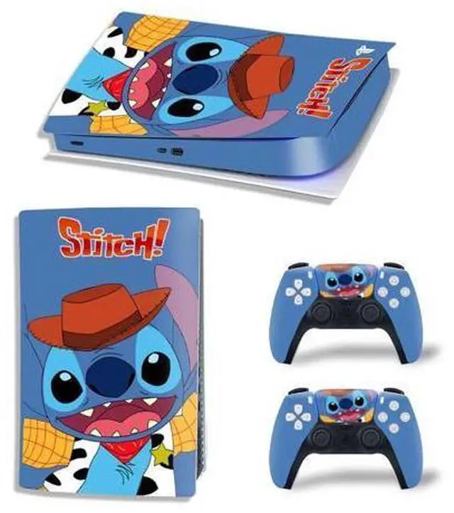 Main image of Stitch PS5 Digital Edition Skin Sticker Decal for PS5Console and 2 Controllers PS5 Skin Sticker Vinyl(TN-PS5Digital-8057)