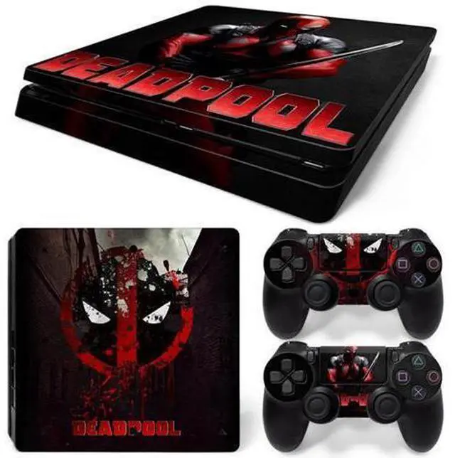 Main image of Deadpool Skin Sticker Protective Film for Slim PS4 PS4Slim Console Controller Accessories GamePad Para(TN-PS4Slim-1023)