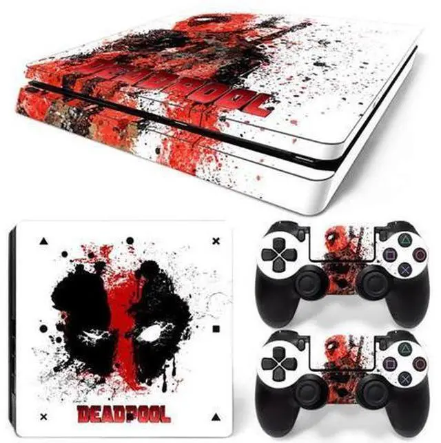 Main image of Deadpool Skin Sticker Protective Film for Slim PS4 PS4Slim Console Controller Accessories GamePad Para(TN-PS4Slim-1024)