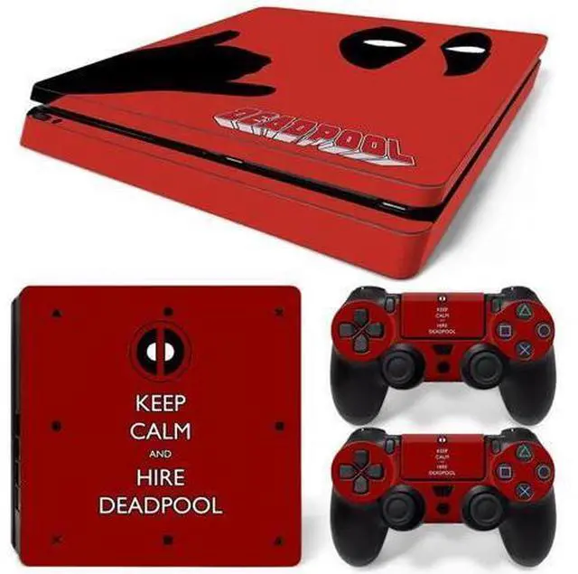 Main image of Deadpool Skin Sticker Protective Film for Slim PS4 PS4Slim Console Controller Accessories GamePad Para(TN-PS4Slim-1014)