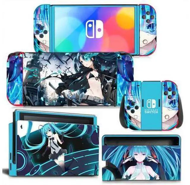 Main image of Japanese Girl Cartoon Skin Sticker Decal for Switch NSConsole Controller Dock Skin Vinyl Protective Film(1437)