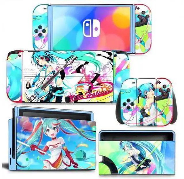 Main image of Japanese Girl Cartoon Skin Sticker Decal for Switch NSConsole Controller Dock Skin Vinyl Protective Film(1437)