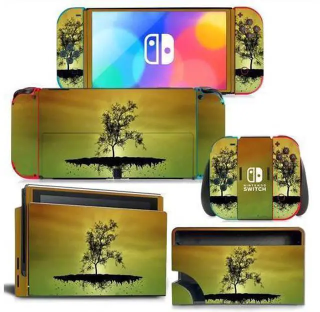 Main image of Flowers of Wealth Skin Sticker Decal for Switch Console Controller Dock Skin Vinyl Para Protective Film(1162)