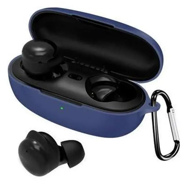 Main image of Earphone Covers Earbuds Sleeve Soft Sweatproof for shell for QCY T19 Headset(Navy Blue)