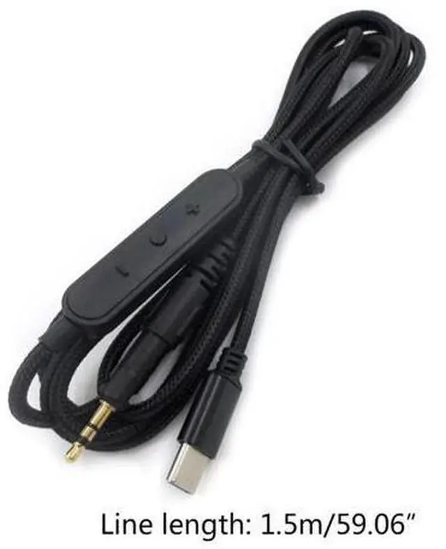 Alt view image 6 of 6 - Aux Cable Type-c To 2.5 mm Cord Earphone for ATH-M40X M50X M60X M70X