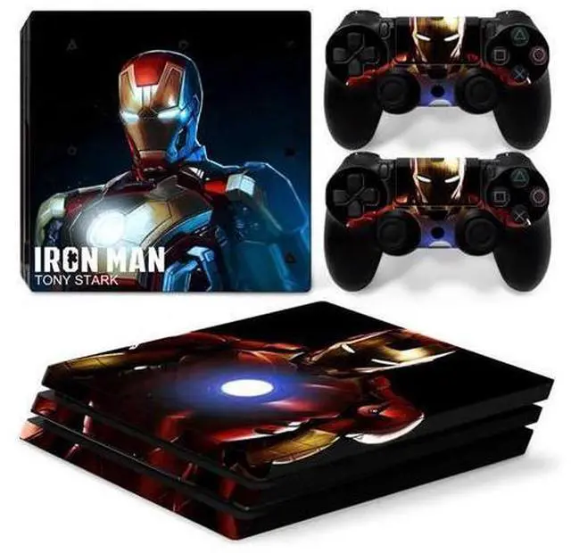 Main image of Iron Man Vinyl Skin Sticker for PS4 Pro Console 2 Controllers Decal Film Para Game Accessories(TN-P4Pro-0984)