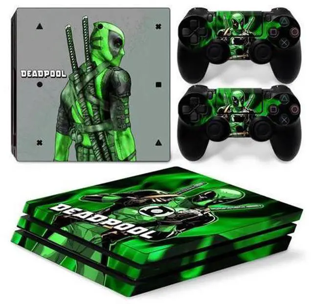 Main image of Deadpool Vinyl Skin Sticker for PS4 Pro Console 2 Controllers Decal Film Para Game Accessories(TN-P4Pro-5046)