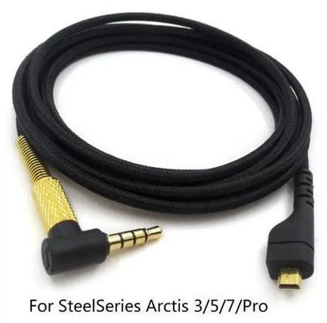 Main image of Noise Cancelling Headphones Cable Detachable 2M Long Convenient for Arctis 3/5/7