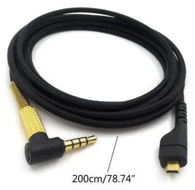 Alt view image 6 of 6 - Noise Cancelling Headphones Cable Detachable 2M Long Convenient for Arctis 3/5/7