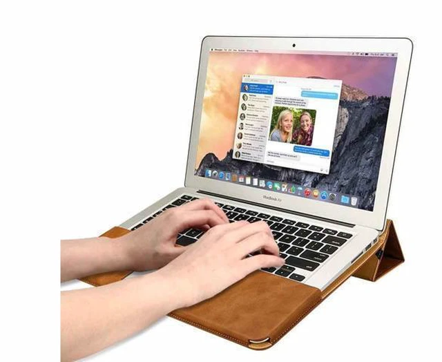Main image of Macbook Pro 13 inch Case with Retina Display No CD-ROM Premium PU Leather Book Cover Folio Flip Case Sleeve Protective Cover with Stand Function for Apple MacBook Pro 13" Model A1502 A1425