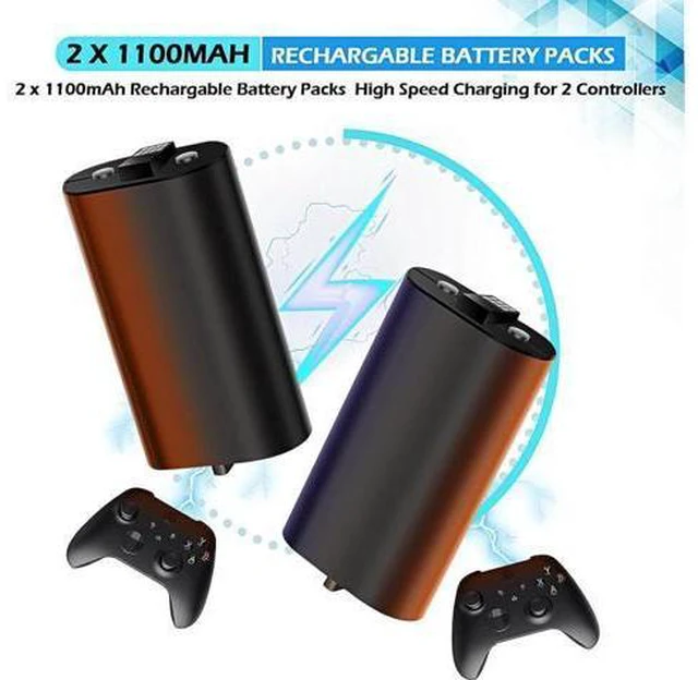 Alt view image 3 of 7 - Cooling Fan for Xbox Series X/S, Controller Charging Station with 2 X 1100 mAh Rechargeable Battery Packs, Cooling Stand Dual Controller Charging Dock with RGB LED Light, 3 USB Ports for Xbox Series X