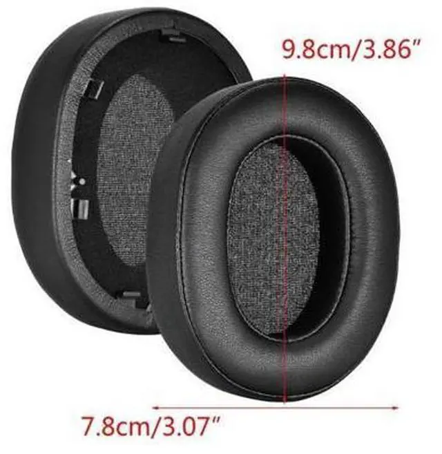 Alt view image 6 of 6 - Soft Protein Earpad for WH-1000X Earphone Noise Cancelling Ear Pads with Buckle Leather Sleeves Ear Pads Sleeves