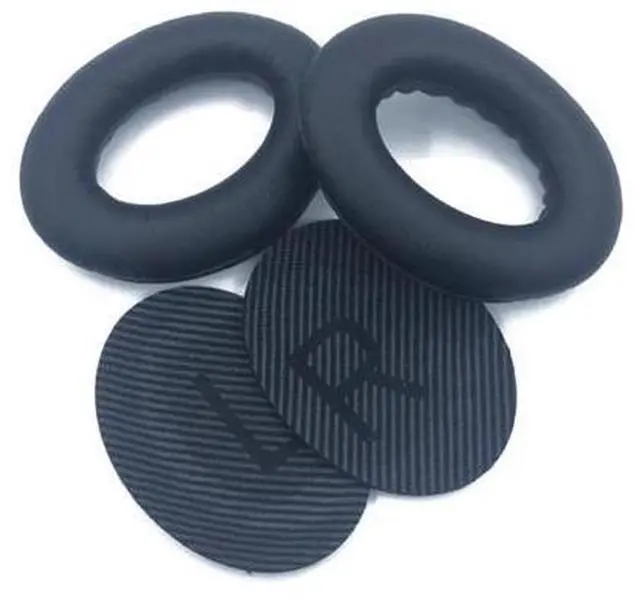 Main image of Replacement Ear Pads Soft Cushion Cover Earpads for QC25 QC35 Quiet Gaming Headset Headphones Earcap Cover(A2E QC15 QC25) (Black)