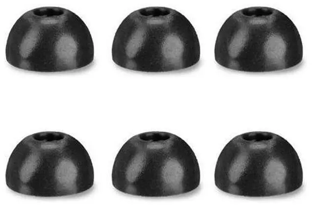 Main image of Ergonomic Design Soft Earbuds Fits Ear Canal forgalaxy-Buds Headphone Ear Plugs Repeatedly Use(large Medium small) (Black)