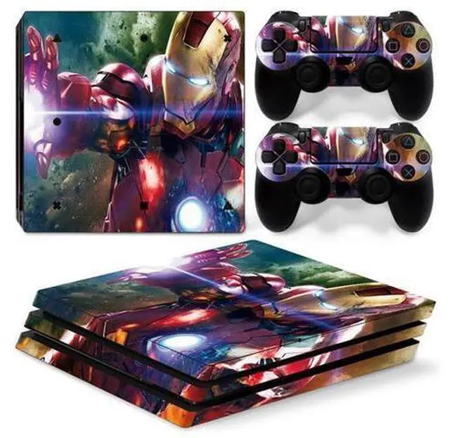 Main image of Iron Man Vinyl Skin Sticker for PS4 Pro Console 2 Controllers Decal Film Para Game Accessories(TN-P4Pro-0980)