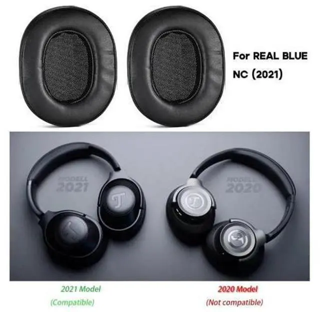 Alt view image 2 of 6 - Soft Earpads for Teufel REAL BLUE NC (2021) Headphone Ear Cushions Elastic Earpads Headphone Memory Sponge Ear Pads
