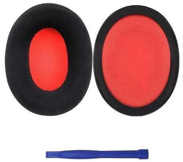 Main image of Durable Ear Pads for Cloud2 Headphone Earmuff Easily Replaced Ear Pads Headphone Sleeves Cover Noise Cancelling(Black and red net fl)
