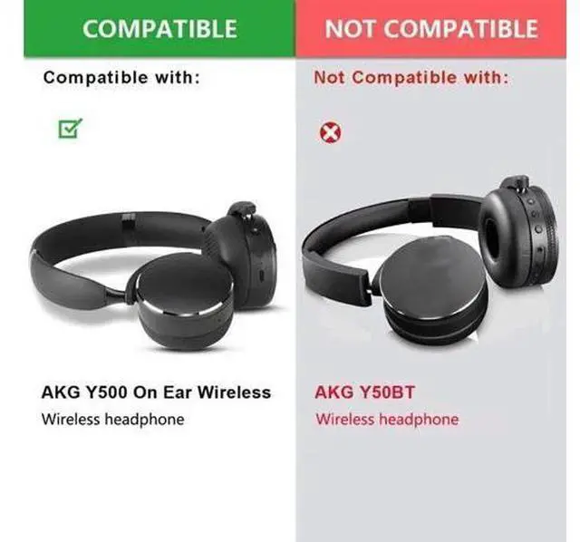 Alt view image 4 of 6 - Protein Ear Pads for Y500 Headphone Sleeves Earmuff Easily Replaced Ear Pads Headphone Sleeves with Buckle