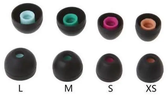 Main image of 4 Pairs(XS/S/for M/L) Silicone Ear Pads Earphone Eartips Suit for 90% In-ear Ear
