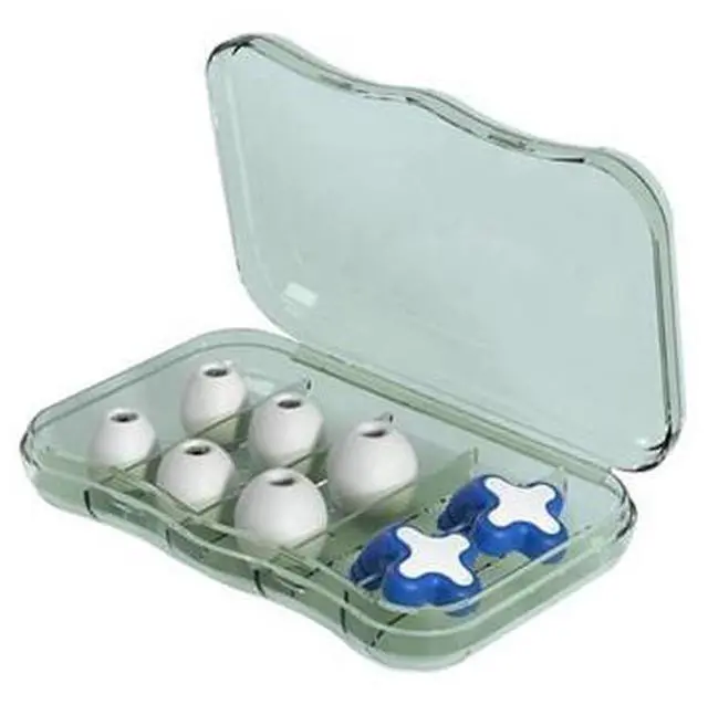 Main image of Silicone Sponge Sleeping Ear Plugs Portable Soundproof Earplugs Soft Foam(Blue)