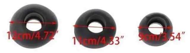 Alt view image 6 of 6 - Silicone Replacement Earbuds Eartips Ear Tips S/for M/L for 90% In-ear Ear Bud