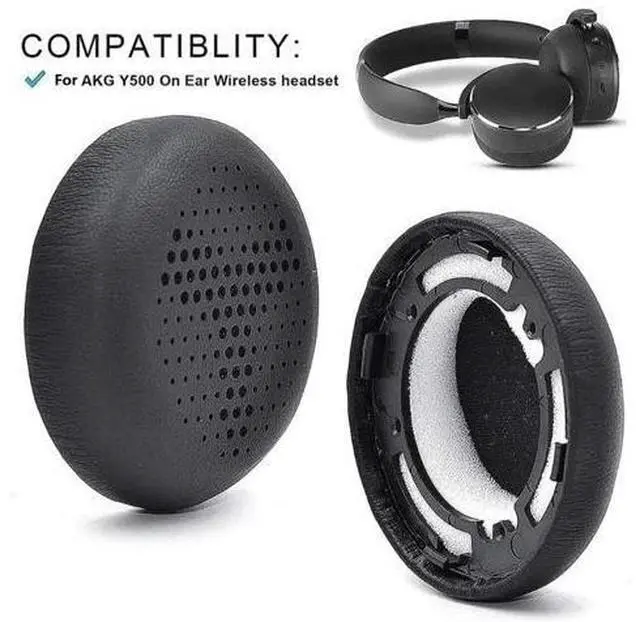 Alt view image 2 of 6 - Protein Ear Pads for Y500 Headphone Sleeves Earmuff Easily Replaced Ear Pads Headphone Sleeves with Buckle