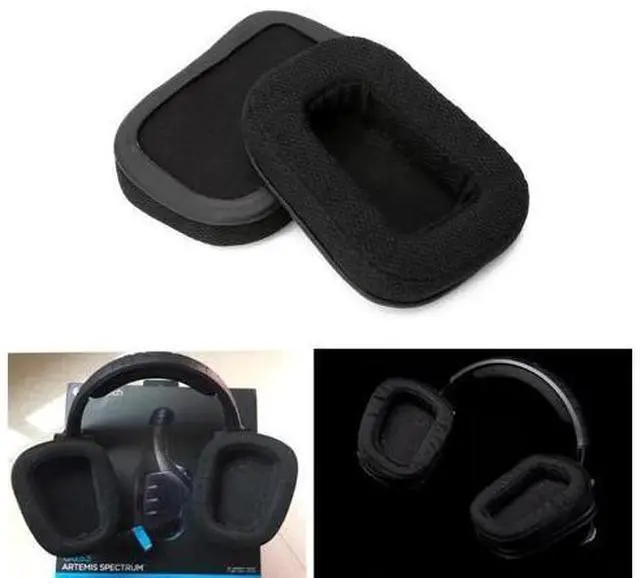 Alt view image 4 of 6 - 2 PCS Soft Foam Ear Pad Cushion Sponge Cover Soft Foam Ear Pads for G933 G633 Pillow Headset Memory Foam Earphone