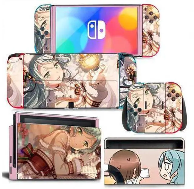 Main image of Cartoon Girl Skin Full Sticker Decal for Switch NSConsole Controller Dock Skin Vinyl Protective Film(1708)