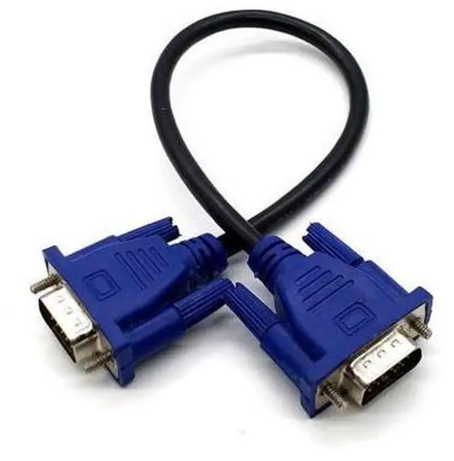 Main image of VGA Extension Cable HD 15 Pin Male To Male VGA Cables Cord Wire Line Copper Core for PC Computer Monitor Projector(0.5m)