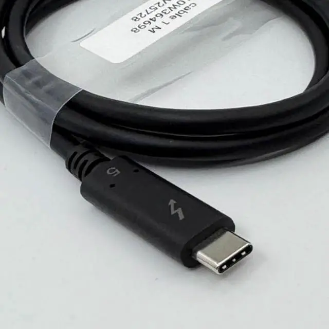 Alt view image 3 of 5 - Orginal Thunderbolt 5 Ultra Soft silver Plated Coaxial 80Gb Full function Dual-Cable Data Cable 240W Fast Charging &K Projection Screen
