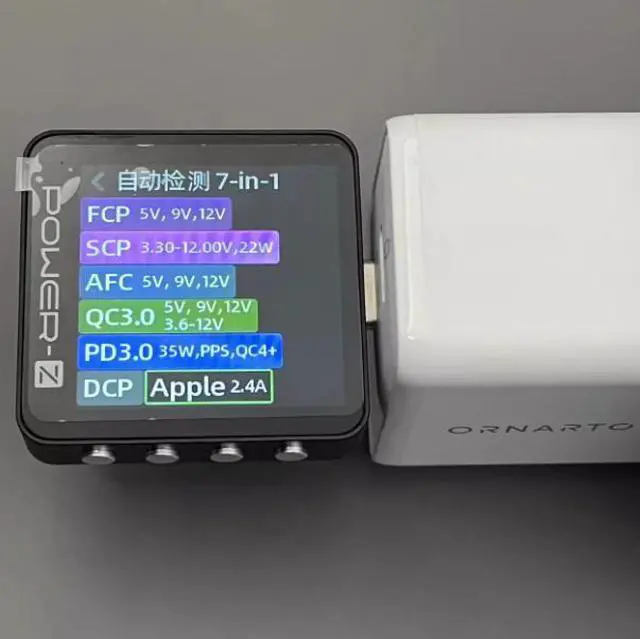 Alt view image 2 of 5 - The ORNARTO dual-C port 35W GaN PD fast charger supports the PPs protocol and iscompatible with iPhone 14/13, iPad,  S22/S21,